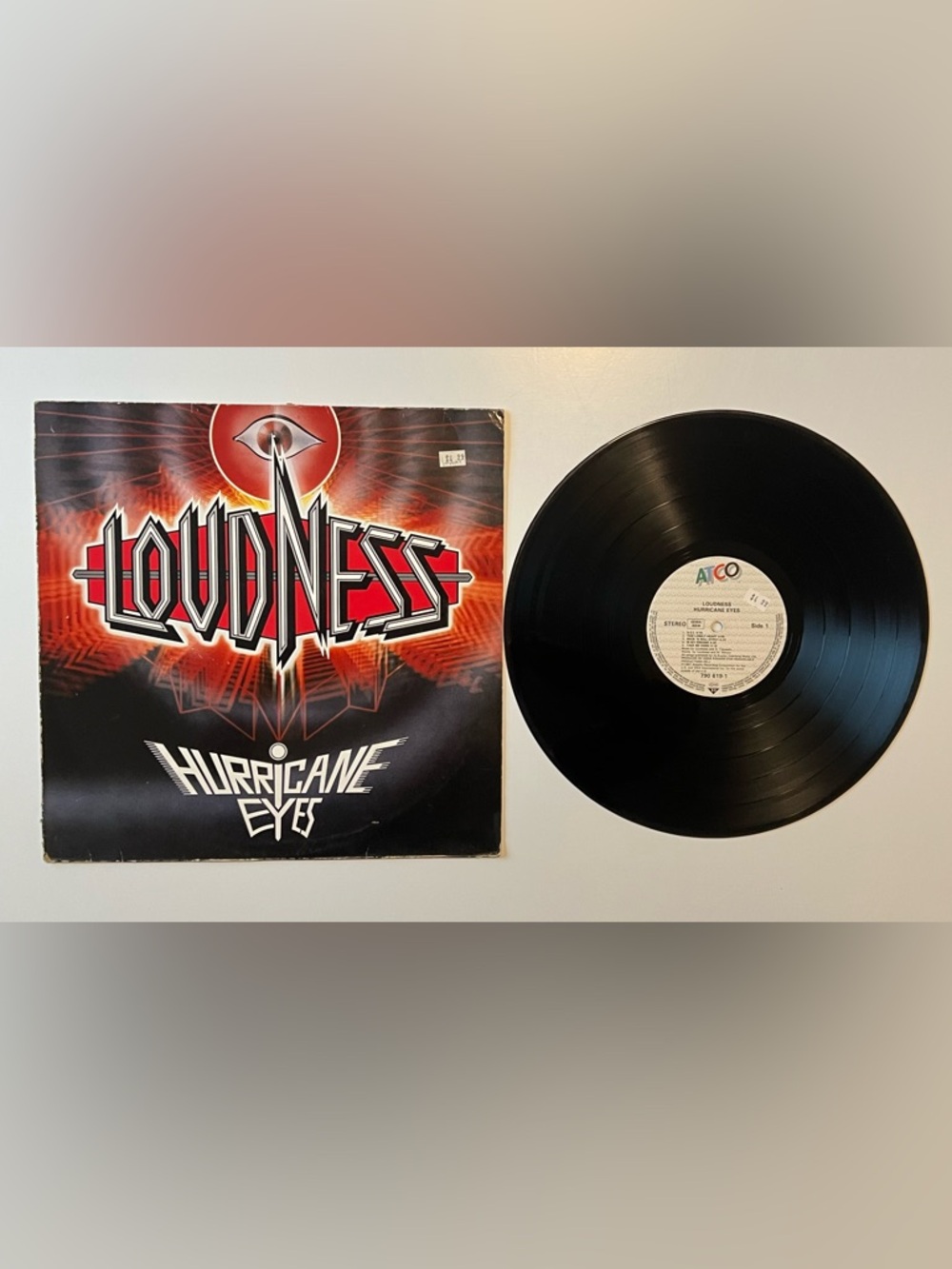 Loudness – Hurricane Eyes LP ATCO German Pressing 790619-1 Strong VG+